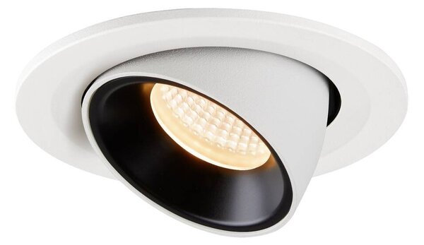 LA 1005879 NUMINOS® GIMBLE S zápustné stropní svítidlo bílé/černé 2700 K 40° - BIG WHITE (SLV)