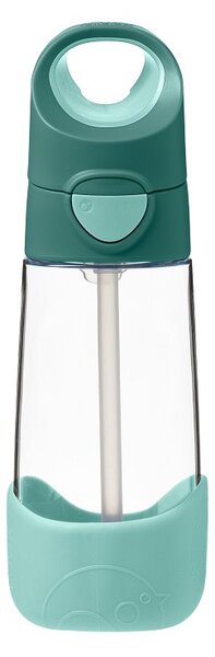 Láhev na pití s brčkem, 450ml, b.box, emerald forest