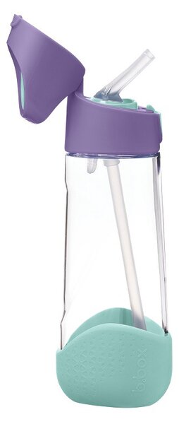 Láhev na pití s brčkem, 450ml, b.box, lilac pop