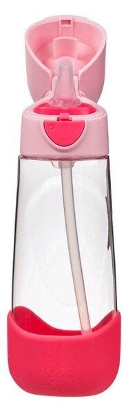 Láhev na pití s brčkem, 600ml, b.box, flamingo fizz