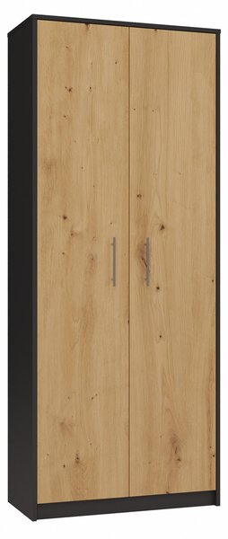 Policová skříň Obtenidas 1 (antracit + dub artisan)
