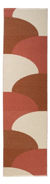Vnitřní a venkovní běhoun v cihlové barvě 70x270 cm Hill Brick Rust – Pappelina