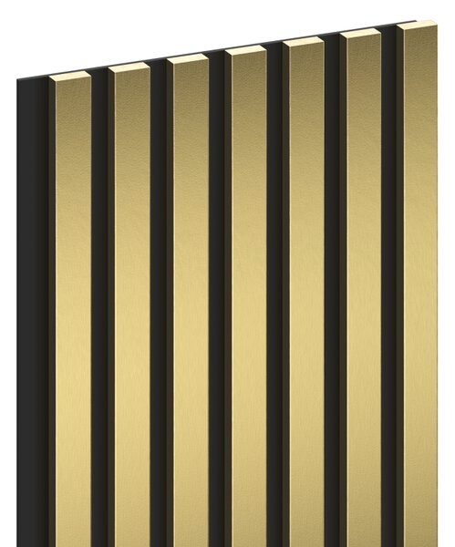Mexen Lam-B, stěnové lamely 275 × 31,5 cm, HDF deska 4 mm, zlatá, S100-275317-2812-057