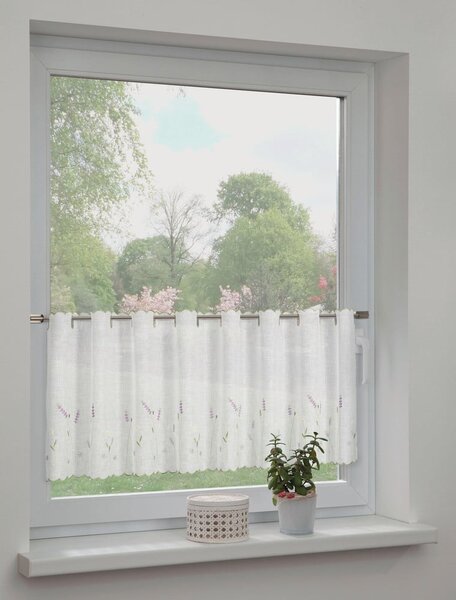 Bílá záclona 135x45 cm Lavender – Sehlbach