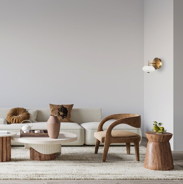 Italux WL-8545-1-BK-GD LED nástěnné svítidlo Nico | 5W integrovaný LED zdroj | 3000K | zlatá | černá | bílá