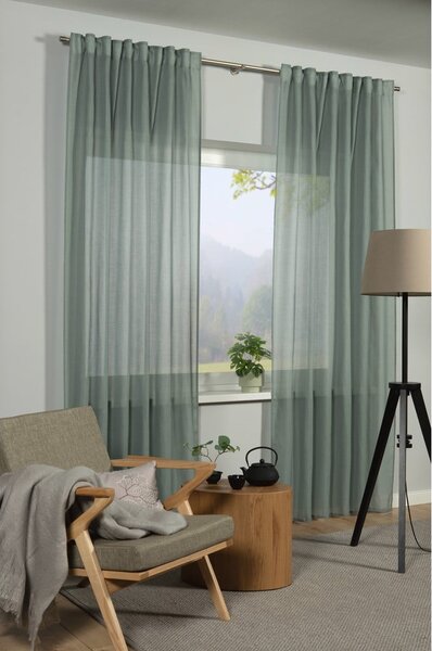 Zelená záclona 135x245 cm Zen Silence – Gardinia