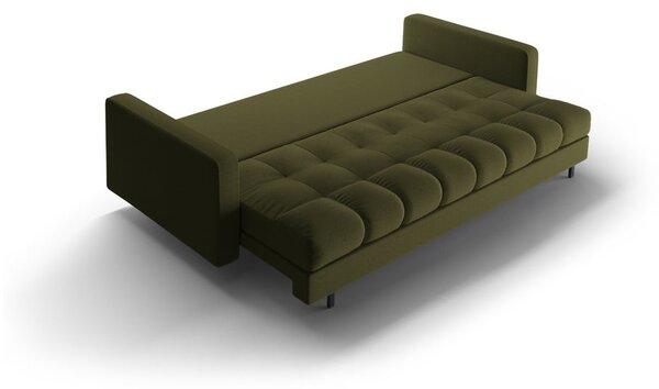 Zelená rozkládací/s úložným prostorem pohovka 222 cm Bali – Cosmopolitan Design