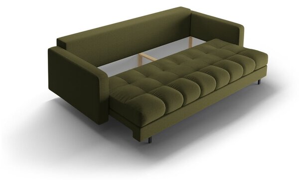 Zelená rozkládací/s úložným prostorem pohovka 222 cm Bali – Cosmopolitan Design