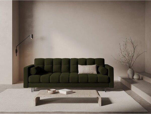Zelená rozkládací/s úložným prostorem pohovka 222 cm Bali – Cosmopolitan Design