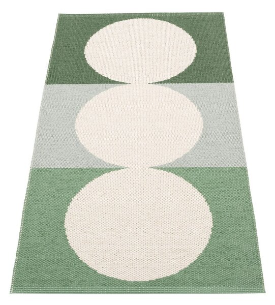 Zeleno-krémový vnitřní a venkovní koberec 70x140 cm Otto Herb – Pappelina