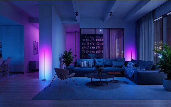 Nanoleaf N7204K02-1FL- LED RGBW Stm. stojací lampa LED/22W/230V 2200-6500K Wi-Fi
