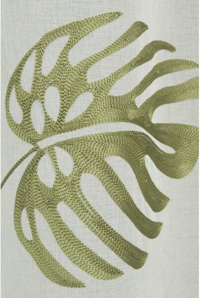 Bílo-zelená voálová záclona 135x245 cm – Sehlbach