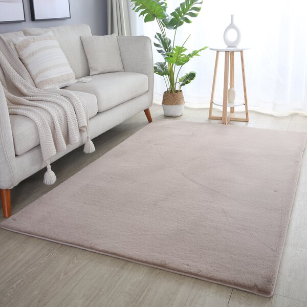 Ayyildiz, Kusový koberec Pouffy 5100 Beige, 60x110, béžová, obývací pokoj