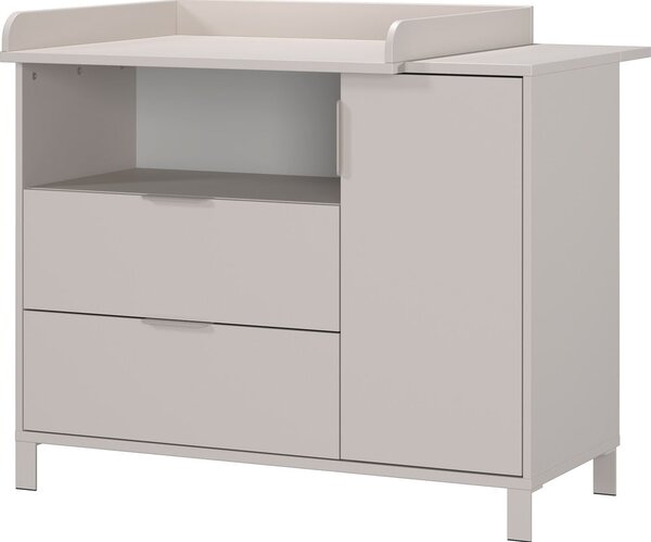 Krémová dětská komoda s přebalovacím pultem 115x102x77 cm Alkmaar – Germania