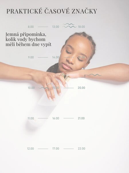 Skleněná lahev EQUA Water O'clock 750 ml