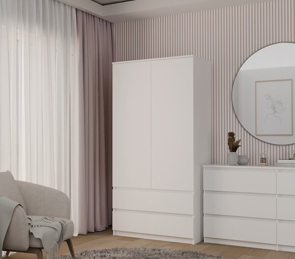 Šatní skříň Musecalo 1 (bílá). Akce -21%