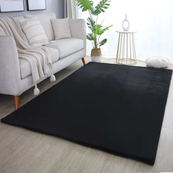 Ayyildiz, Běhoun Pouffy 5100 Black, 80x250, černá, obývací pokoj