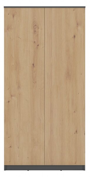 Šatní skříň Musecalo 3 (antracit + dub artisan)