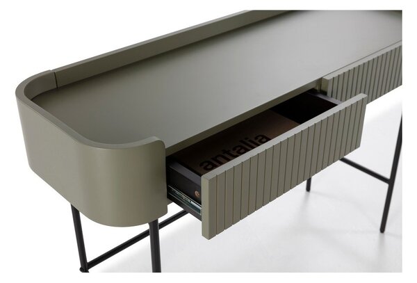 Khaki konzolový stolek 40x120 cm Willa – MOME
