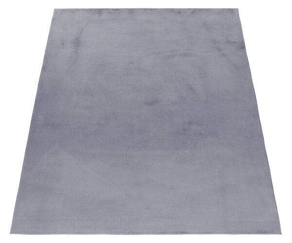 Ayyildiz, Kusový koberec Pouffy 5100 Grey, 60x110, šedá, obývací pokoj