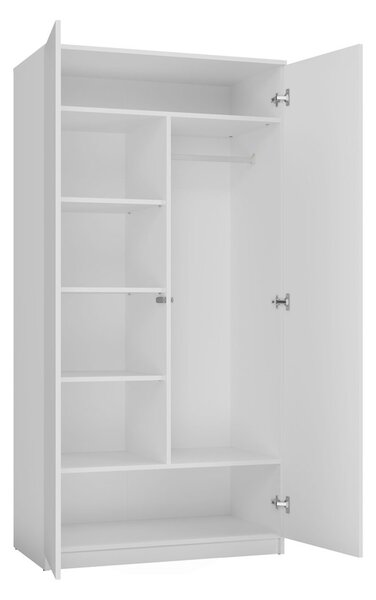 Šatní skříň Musecalo 3 (bílá). Akce -20%