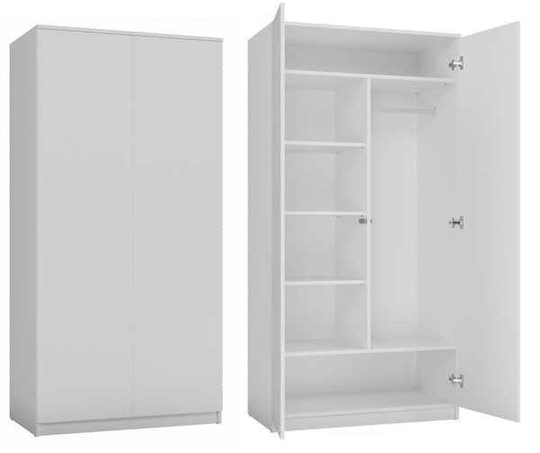 Šatní skříň Musecalo 3 (bílá). Akce -20%