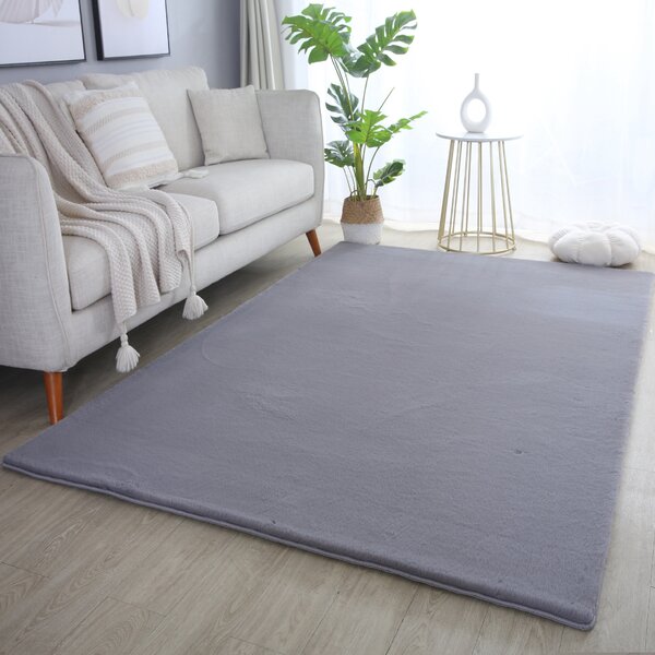 Ayyildiz, Kusový koberec Pouffy 5100 Grey, 60x110, šedá, obývací pokoj