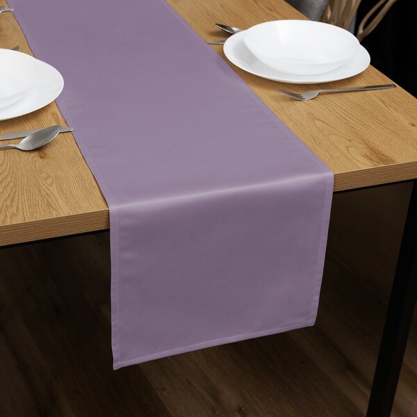 Biante Saténový běhoun na stůl polyesterový Satén LUX-043 Fialová lila 35x120 cm