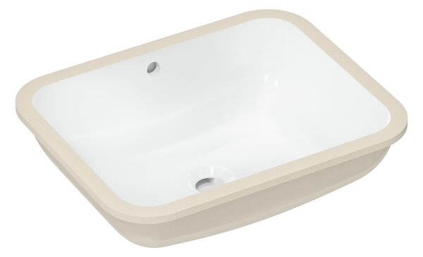 Hansgrohe Xuniva Q umyvadlo 45x35 cm obdélníkový pod pult bílá matný 60154450