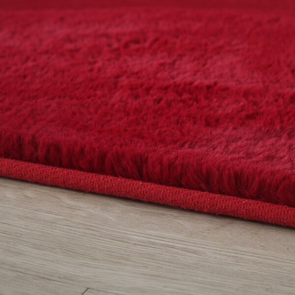 Ayyildiz, Kusový koberec Pouffy 5100 Red, 60x110, červená, obývací pokoj