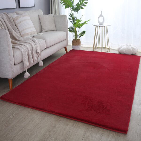 Ayyildiz, Kusový koberec Pouffy 5100 Red, 60x110, červená, obývací pokoj