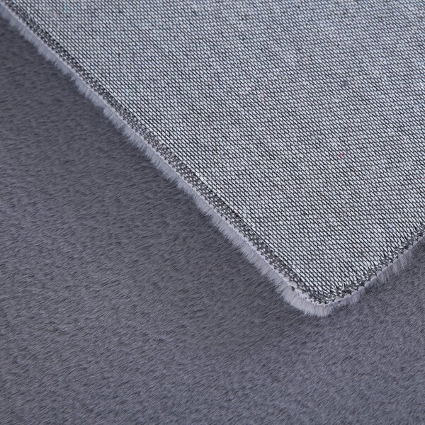 Ayyildiz, Kusový koberec Pouffy 5100 Grey, 60x110, šedá, obývací pokoj