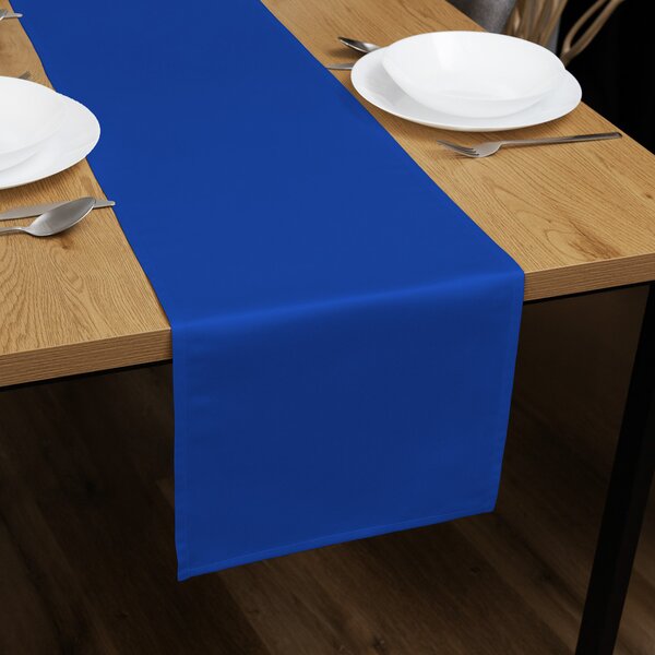 Biante Saténový běhoun na stůl polyesterový Satén LUX-053 Královská modrá 45x140 cm