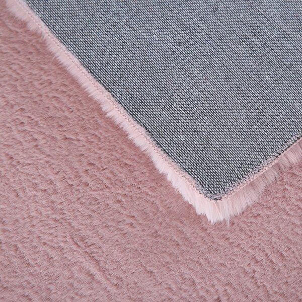 Ayyildiz, Kusový koberec Pouffy 5100 Rose, 60x110, růžová, obývací pokoj