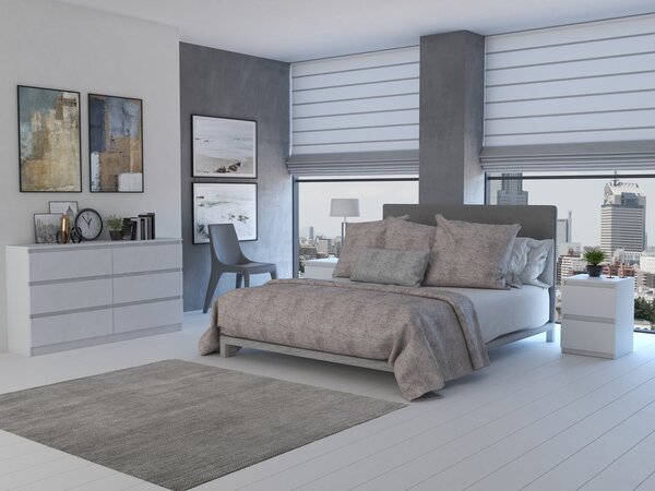 Komoda Musecalo 6 140 (bílá). Akce -20%