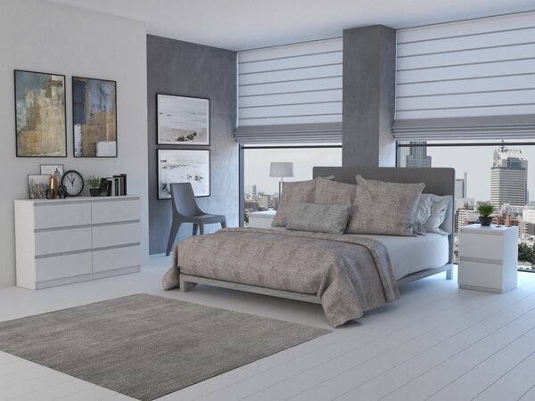 Komoda Musecalo 6 120 (bílá). Akce -19%