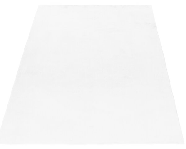 Ayyildiz, Kusový koberec Pouffy 5100 White, 60x110, bílá, obývací pokoj