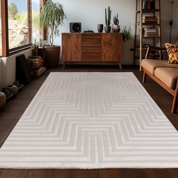 Ayyildiz, Kusový koberec Sahara 1111 Beige, 120x170, béžová, obývací pokoj