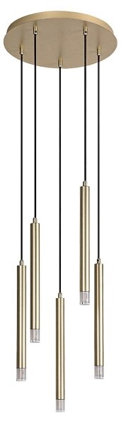 Rabalux 72361 - Lustr na lanku RAMIRA 5xG9/5W/230V zlatá