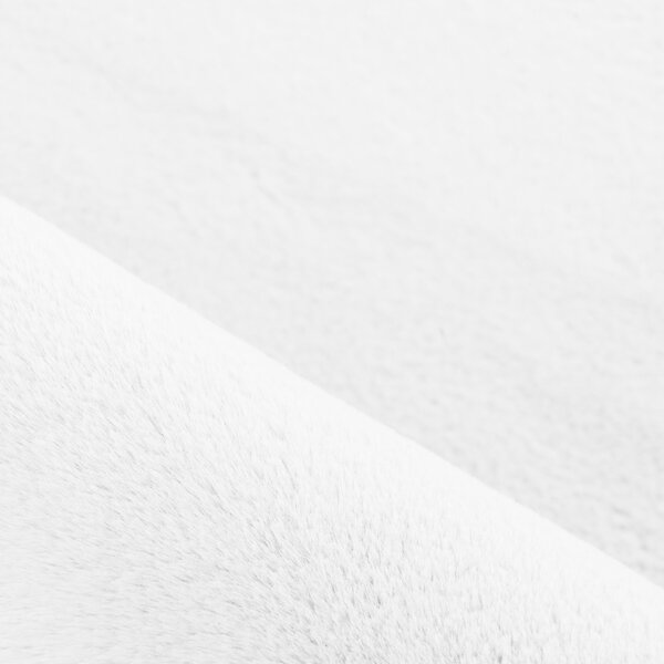 Ayyildiz, Kusový koberec Pouffy 5100 White, 60x110, bílá, obývací pokoj
