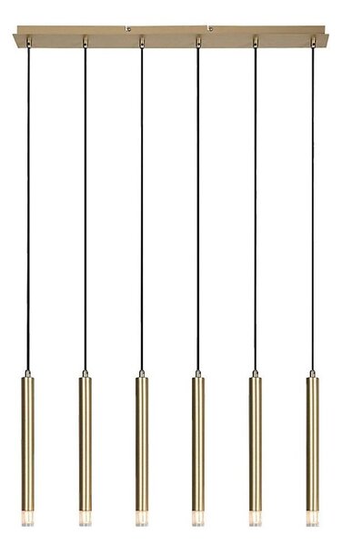 Rabalux 72363 - Lustr na lanku RAMIRA 6xG9/5W/230V zlatá