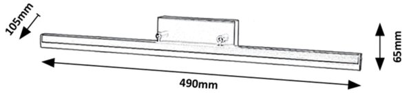 Rabalux Evan nástěnné svítidlo 1x12 W bílá-černá 2166