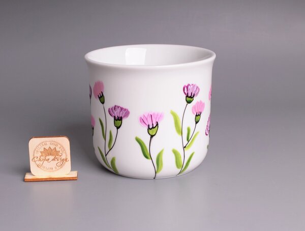 Porcelán hrnek 0,6 L - karafiáty