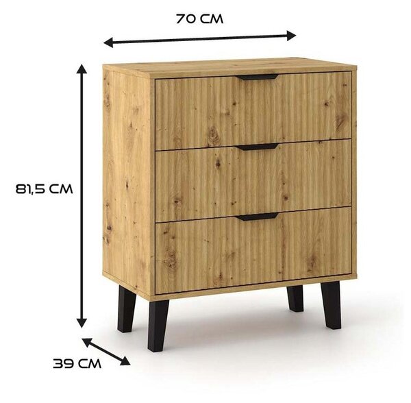 Komoda Sacar 2 (dub artisan)