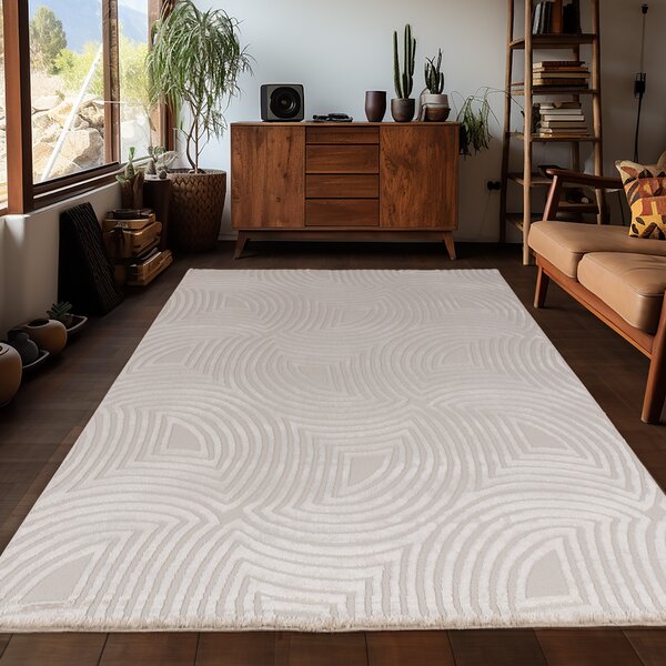 Ayyildiz, Kusový koberec Sahara 1113 Beige, 80x150, béžová, obývací pokoj