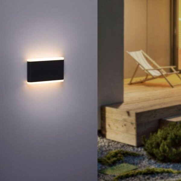 PN 9483-13 ELSA LED nástěnné svítidlo, venkovní nástěnné svítidlo, IP65, ELSA, antracit 3000K - PAUL NEUHAUS