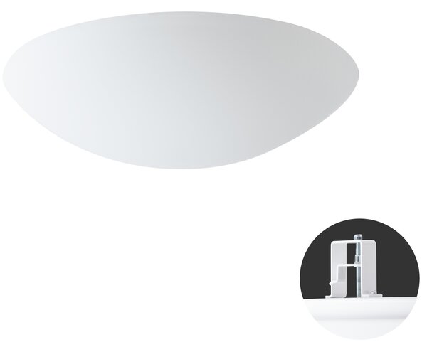 OS AUR55335 AURA V11 stropní/nástěnné skleněné polovestavné svítidlo bílá IP44 2x25W E27 HF - OSMONT