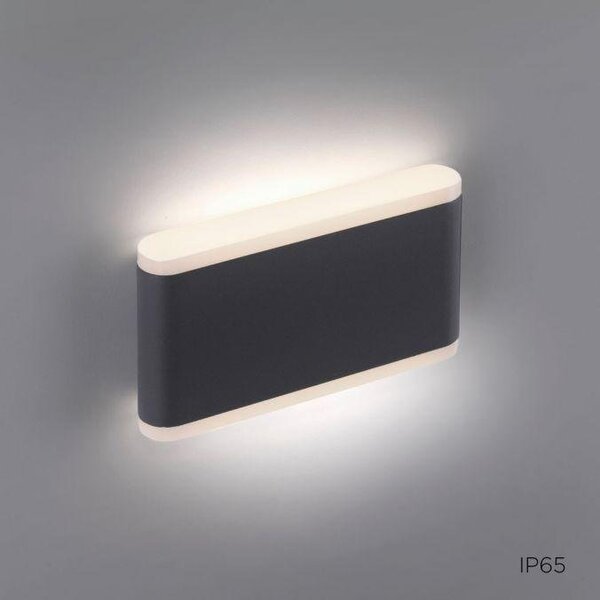 PN 9483-13 ELSA LED nástěnné svítidlo, venkovní nástěnné svítidlo, IP65, ELSA, antracit 3000K - PAUL NEUHAUS