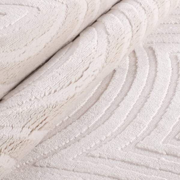 Ayyildiz, Kusový koberec Sahara 1113 Cream, 80x150, bílá, obývací pokoj