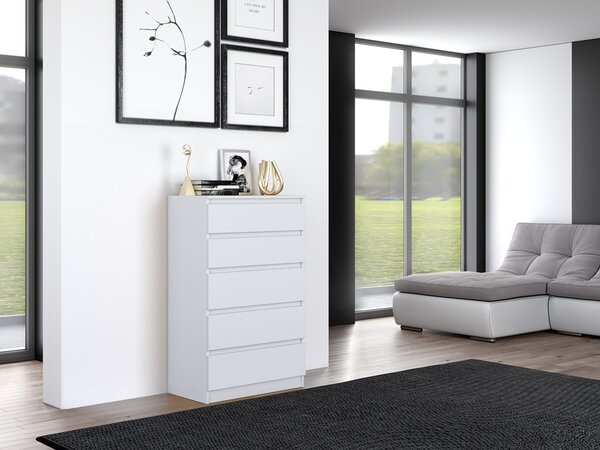 Komoda Musecalo 4 (bílá). Akce -21%